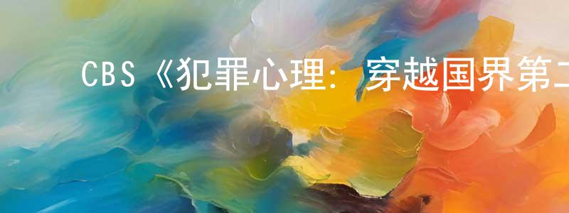 陈锡树的动漫综艺大全,CBS《犯罪心理:穿越国界第二季》迅雷下载/在线观看/百度云-犯罪/历史载-美剧天堂